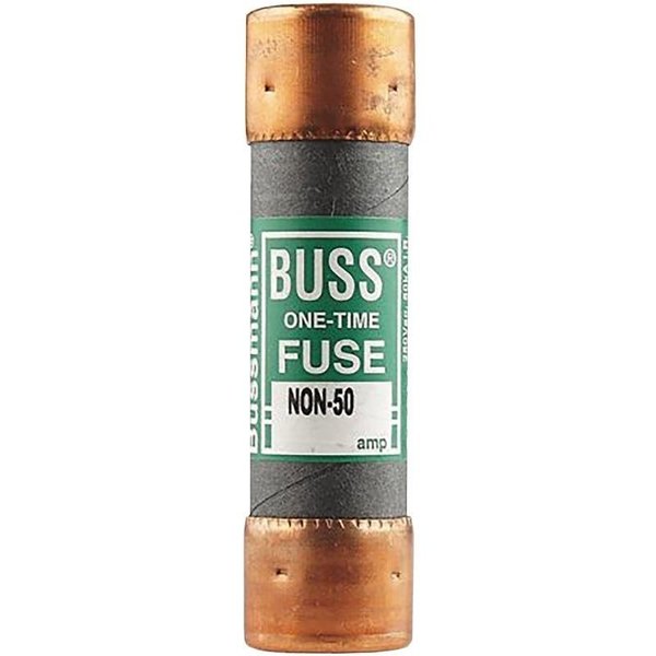 Eaton Bussmann Cartridge Fuse, NON Series, 50A, Time-Delay, 250V AC, Cylindrical NON-50